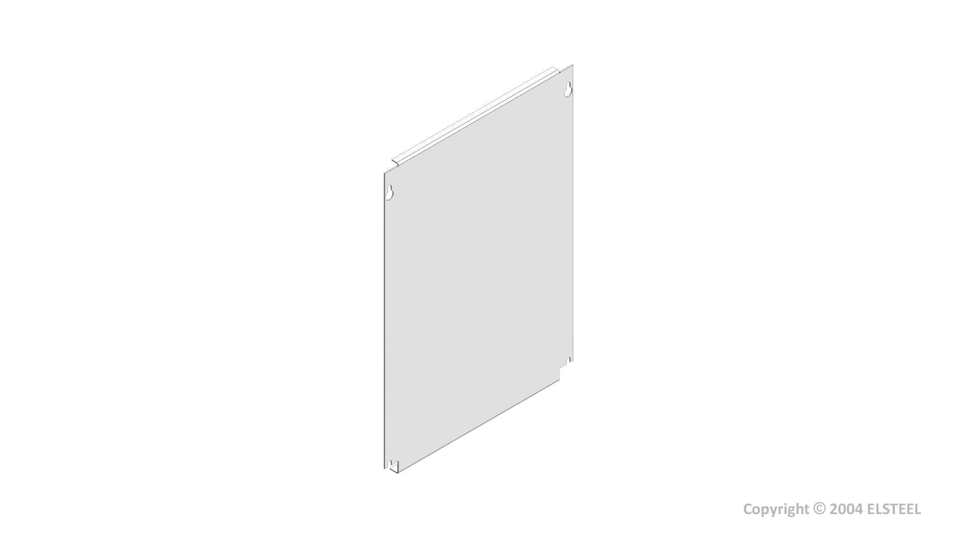 Elsteel - Montasjeplate flat 400x600mm