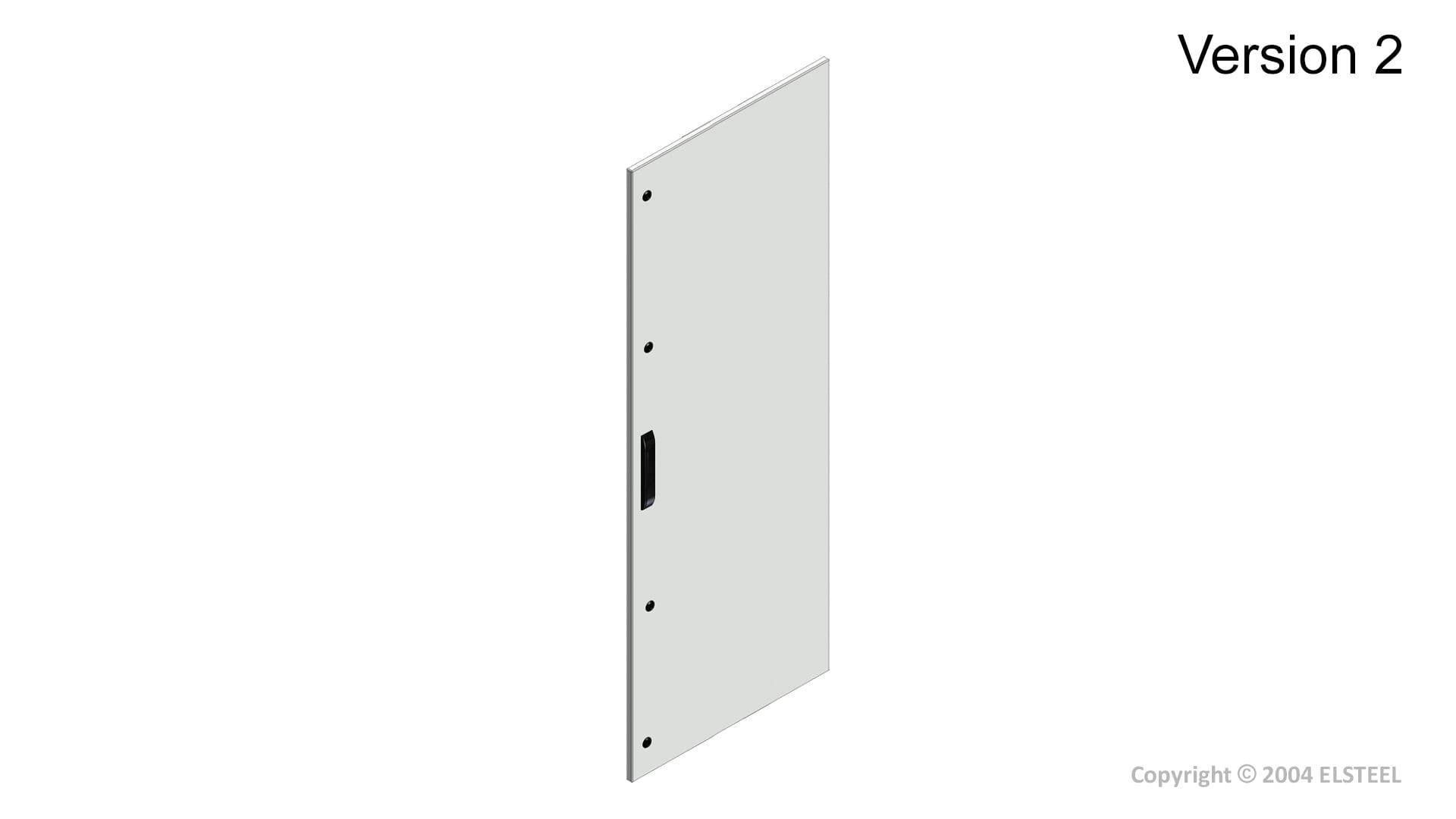 Elsteel - Dør med svinghåndtak 800x1800mm