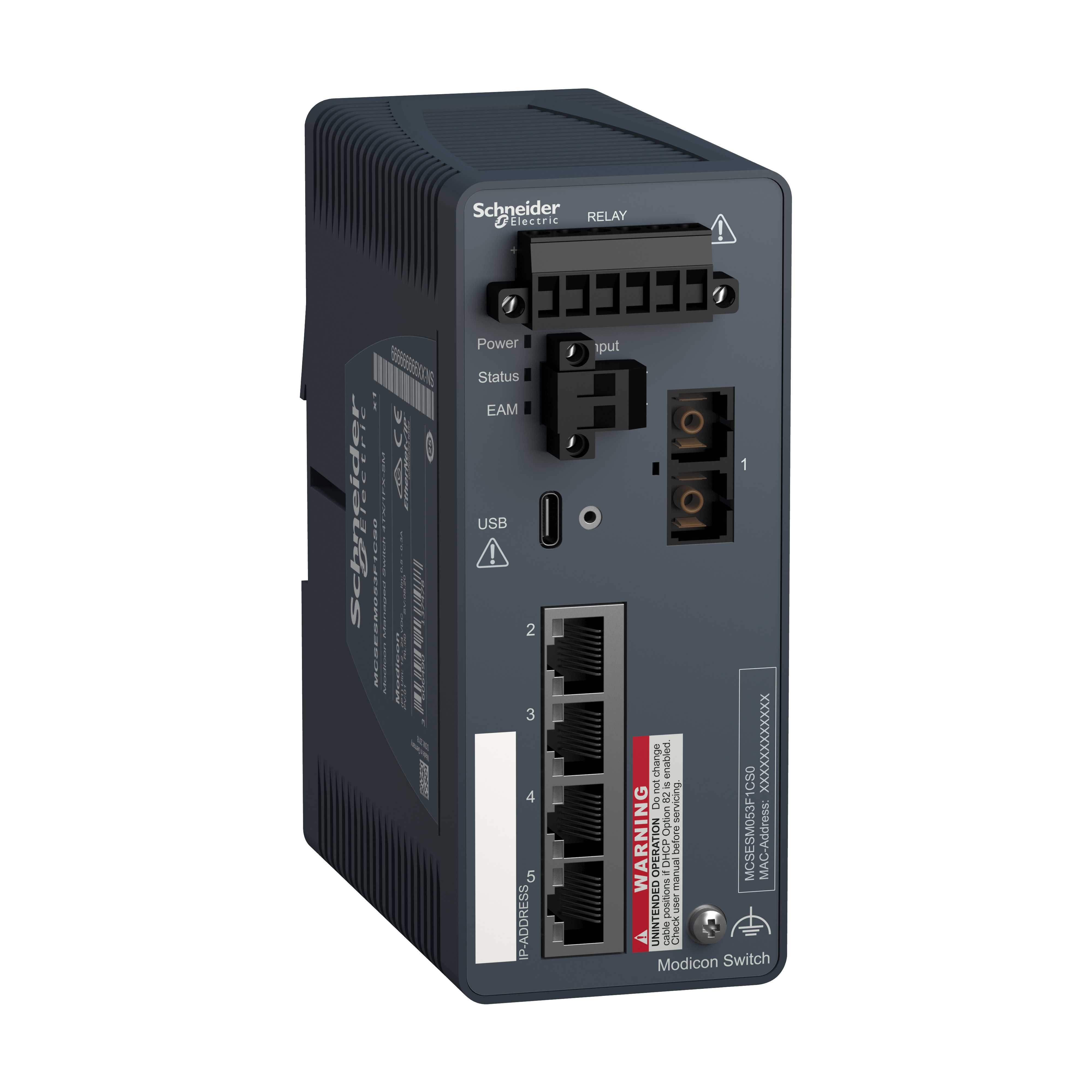 Schneider Electric - Modicon Ethernet Managed Switch 4TX/1FX-SM