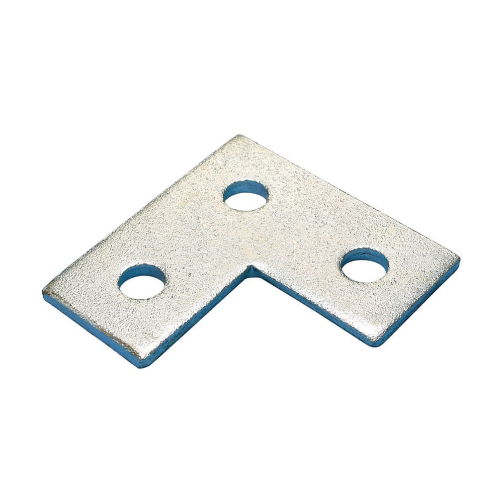 nVent CADDY - Trehulls flat hjørne-vinkelbrakett, Stål, HD, 85 mm x 85 mm, M10 Skrue
