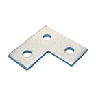nVent CADDY - Trehulls flat hjørne-vinkelbrakett, Stål, HD, 85 mm x 85 mm, M10 Skrue