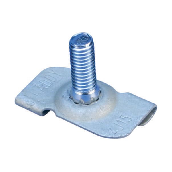 nVent CADDY - 4J15 T-profilklips med gjenget bolt, smalt rutenett, 15 mm T-profil, M6 Skrue, 16 mm Skrue