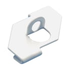 nVent CADDY - 4G24H T-profilklips med 90° vanlig hull, Malt, Hvit, 5,8 mm Hull, 1,5 mm Max Flens, 24 mm T-profil
