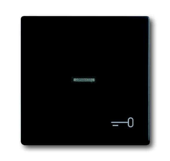 ABB Electrification - VIPPE M/NØ.SYMBOL SORT MATT 2CKA001751A3046