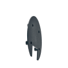 Norlys - Distanseplate 159 Sort, vegg