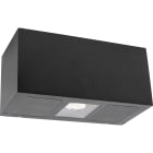 Unilamp - Case 2x6W 3000K Sort Veggarmatur IP55