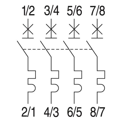 GE - Automatsikring/Effektbryter 15kA 4P B 62A