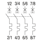 GE - Automatsikring/Effektbryter 15kA 4P B 62A
