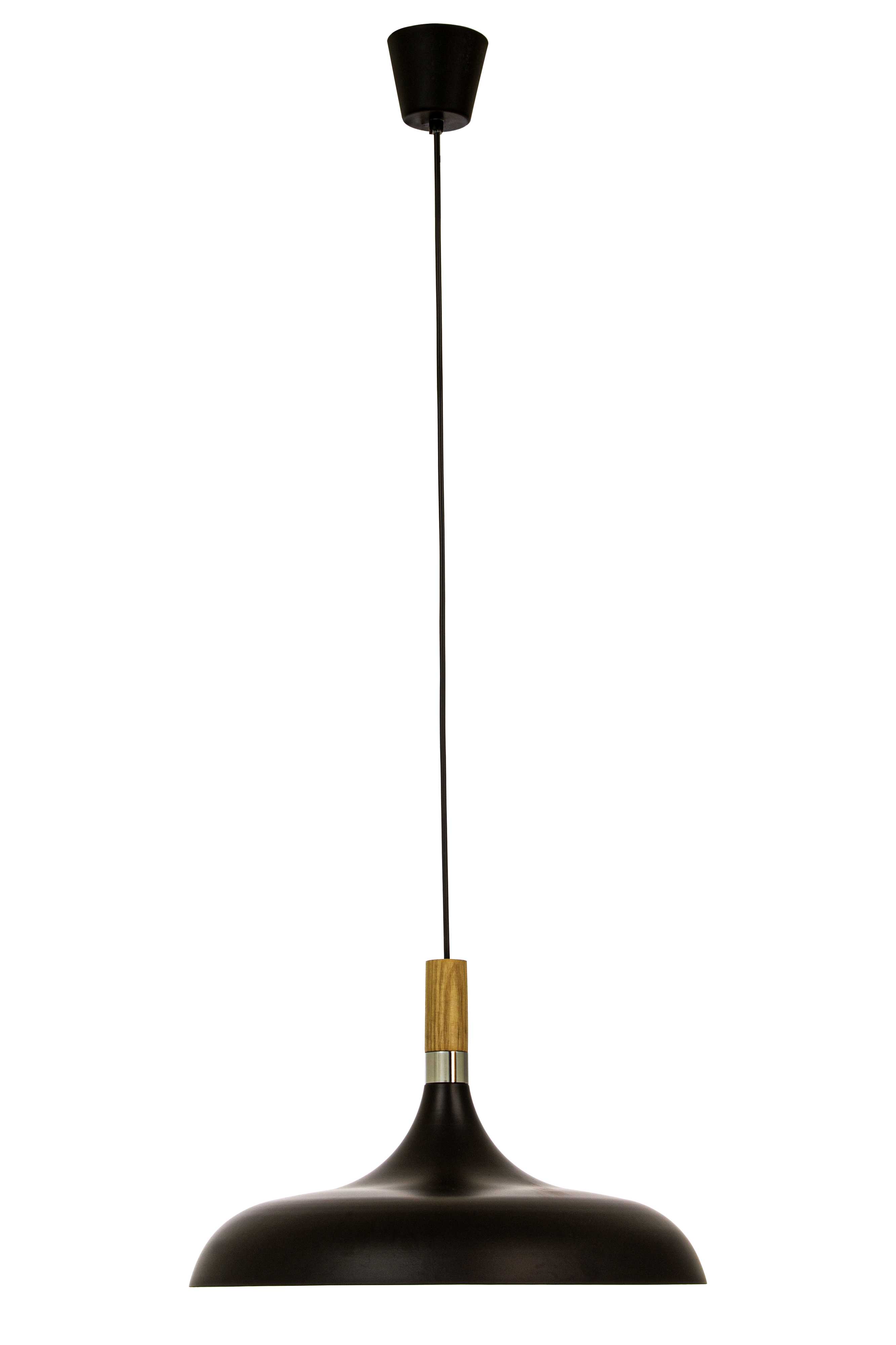 Aneta Lighting - SENSE TAKLAMPE 42CM SVART/TRE/KROM