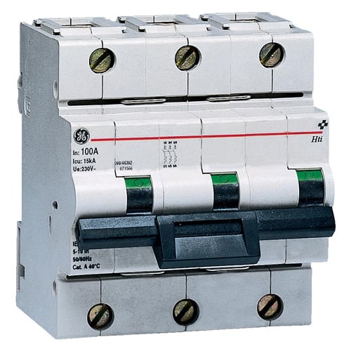 GE - Automatsikring/Effektbryter 10kA 3P C 80A