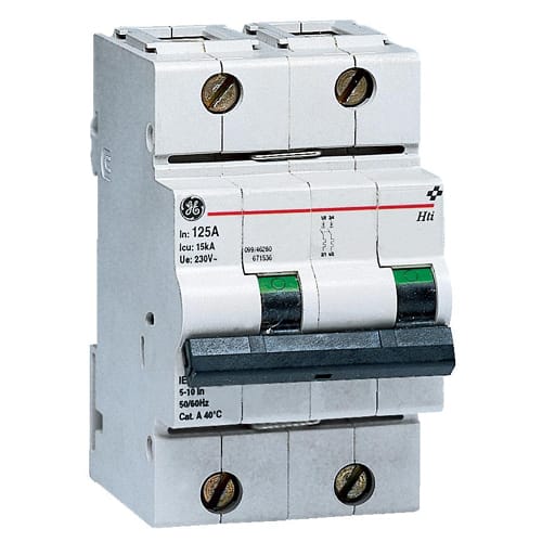 GE - Automatsikring/Effektbryter 10kA 2P B100A