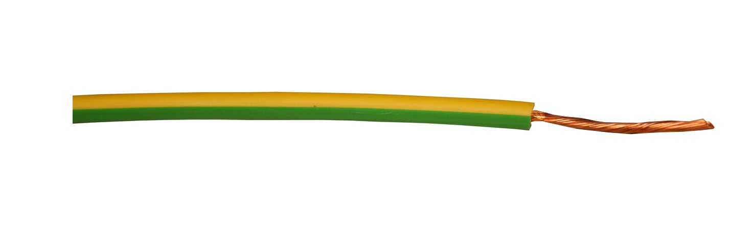 Tec Con - RQ 90 TEC  H05Z-K  0,5mm² Gul/Grønn