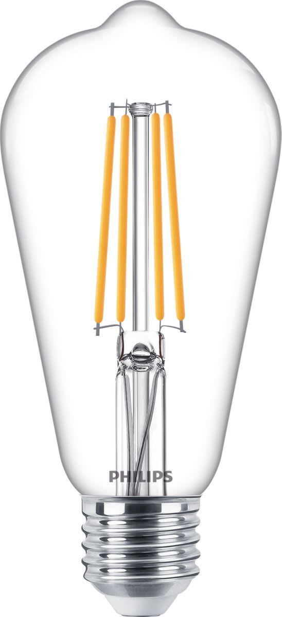 Signify - LED NORMAL D 7.2W ST64 E27 82 FILAMENT 60W Dimbar
