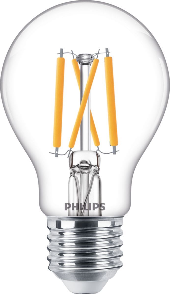 Signify - LED NORMAL DT 5W E27 A60 CL FILAMENT 40W WARMDIM