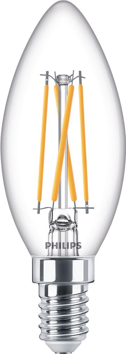 Signify - LED MIGNON DT 4.5W E14 B35CL FILAMENT tilsv. 40W WARMDIM