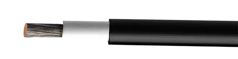Tec Con - Solflex H1Z2Z2-K 1 X 6mm² fortinnet Rød