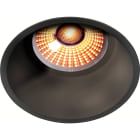 Unilamp - Lavtbyggende downlight med inntrukket lyskilde, tilpasset 82-84mm hull.