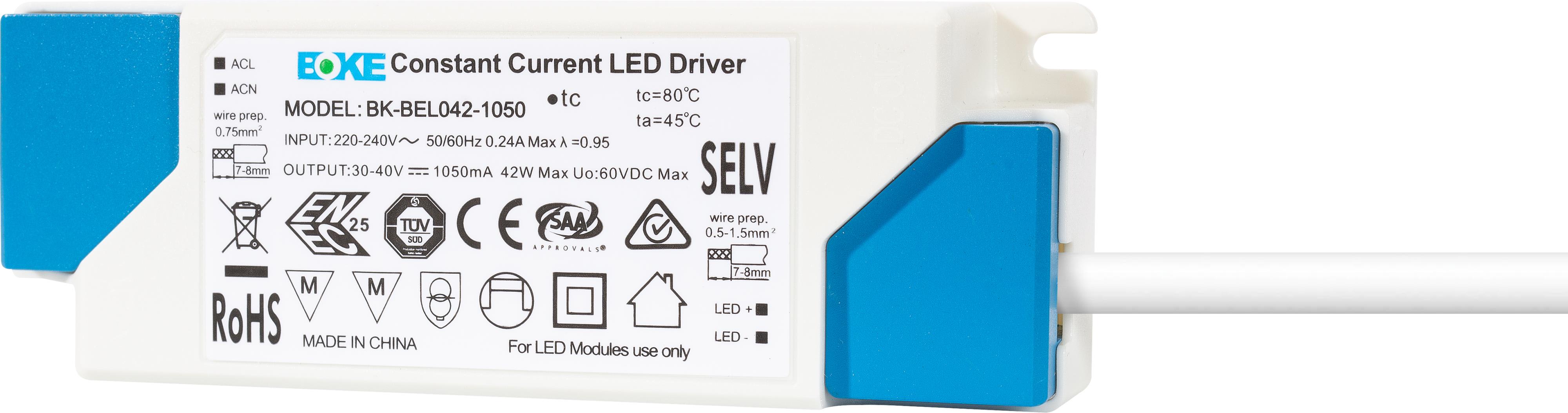 Unilamp - Driver 42W 1050mA av/på LP2 for Square 40W