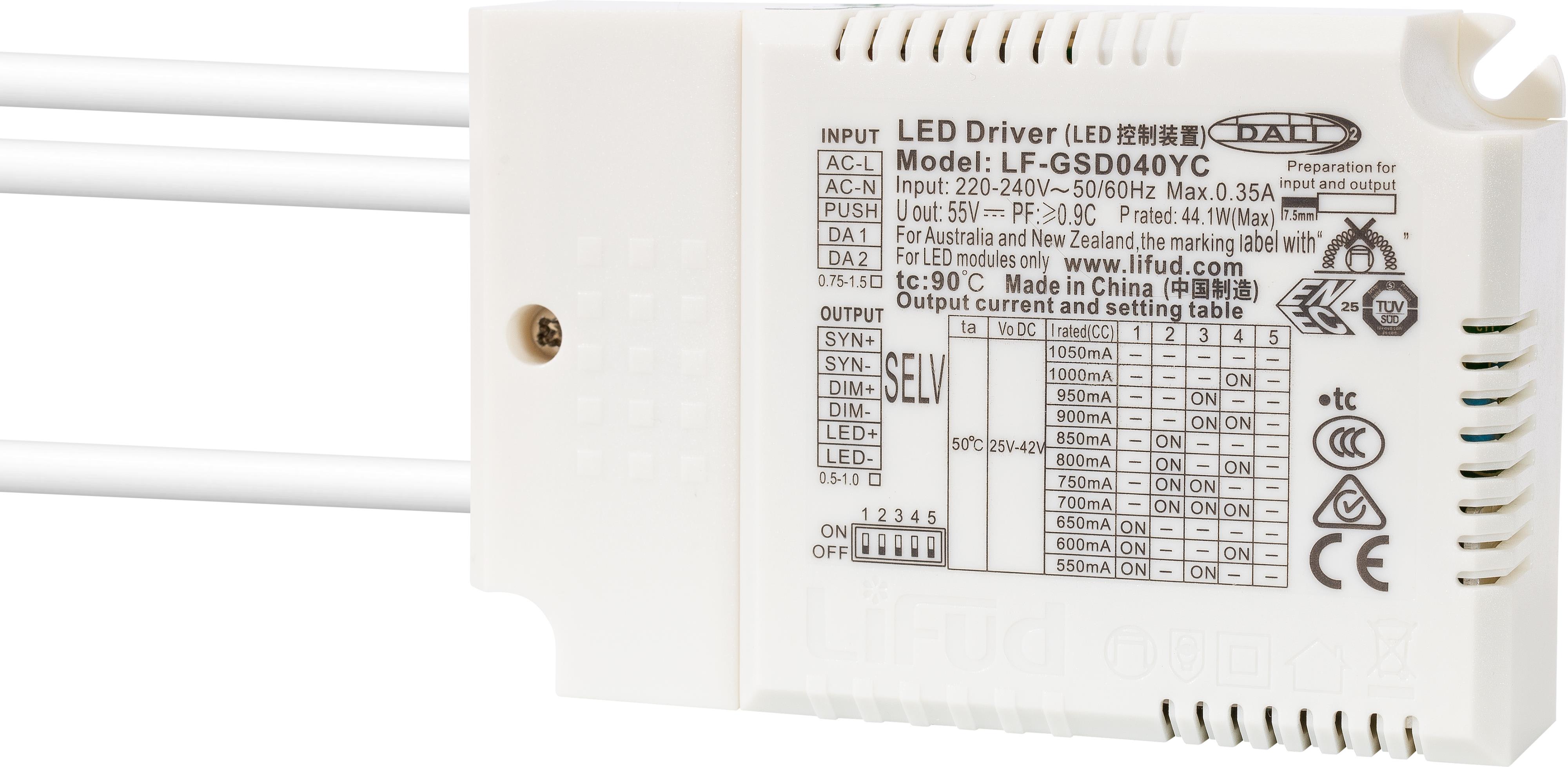 Unilamp - Driver DALI 2 40W 550mA-1050mA.