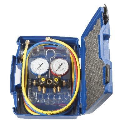 Grøntklima AS - Servicemanifold, Budget 4-veis, R410A, R32, m/slanger