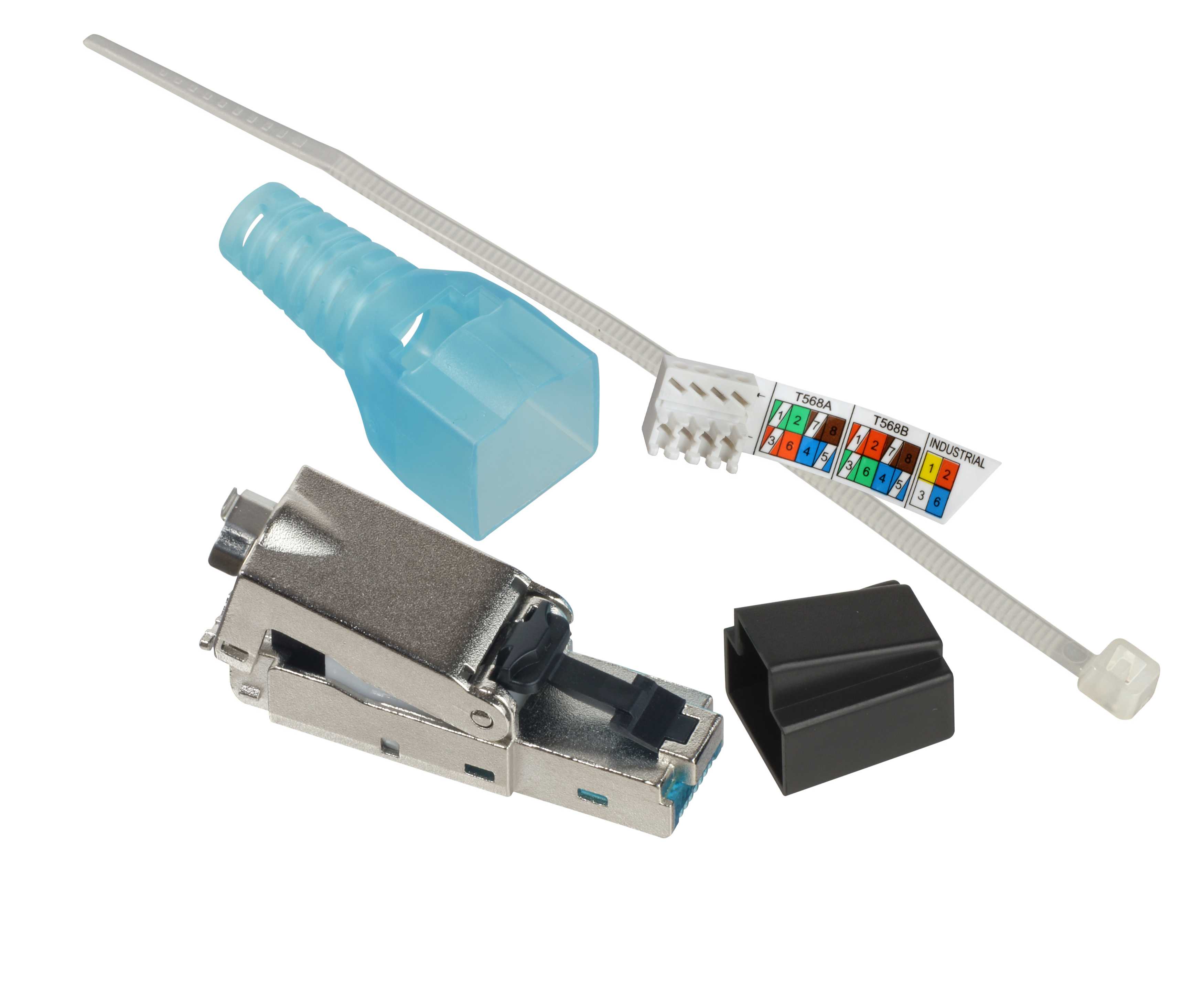 Schneider Electric - Termineringsplugg  - RJ45  hann plugg - kat 6A skjermet - for solid og flertrådet kabel
