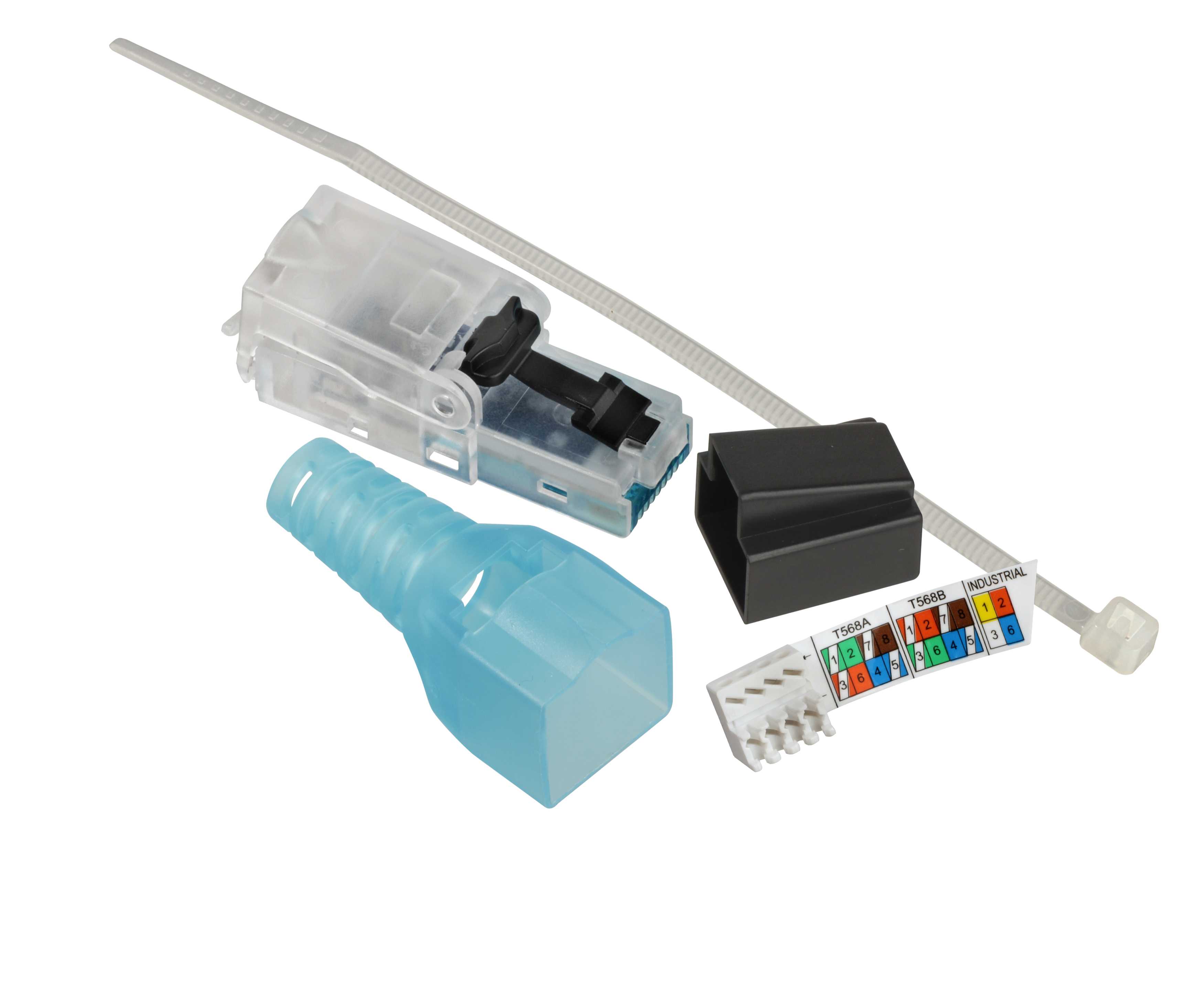Schneider Electric - Termineringsplugg  - RJ45  hann plugg - kat 6A uskjermet - for solid og flertrådet kabel