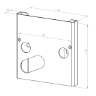 Norlys - DISTANSEPLATE 157 ALUMINIUM