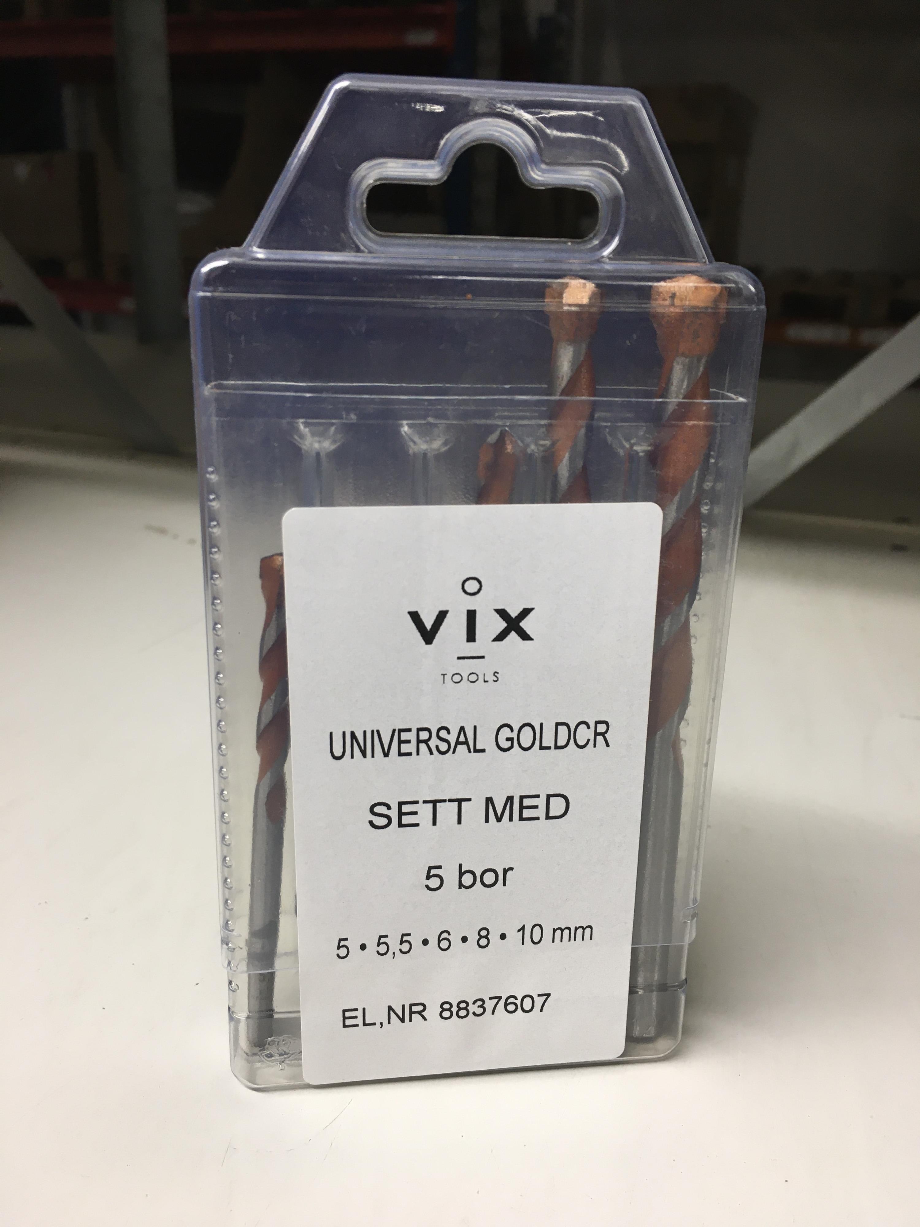 Keil - Sett med Universal Goldcraftb 5-5,5-6-8 og 10mm
