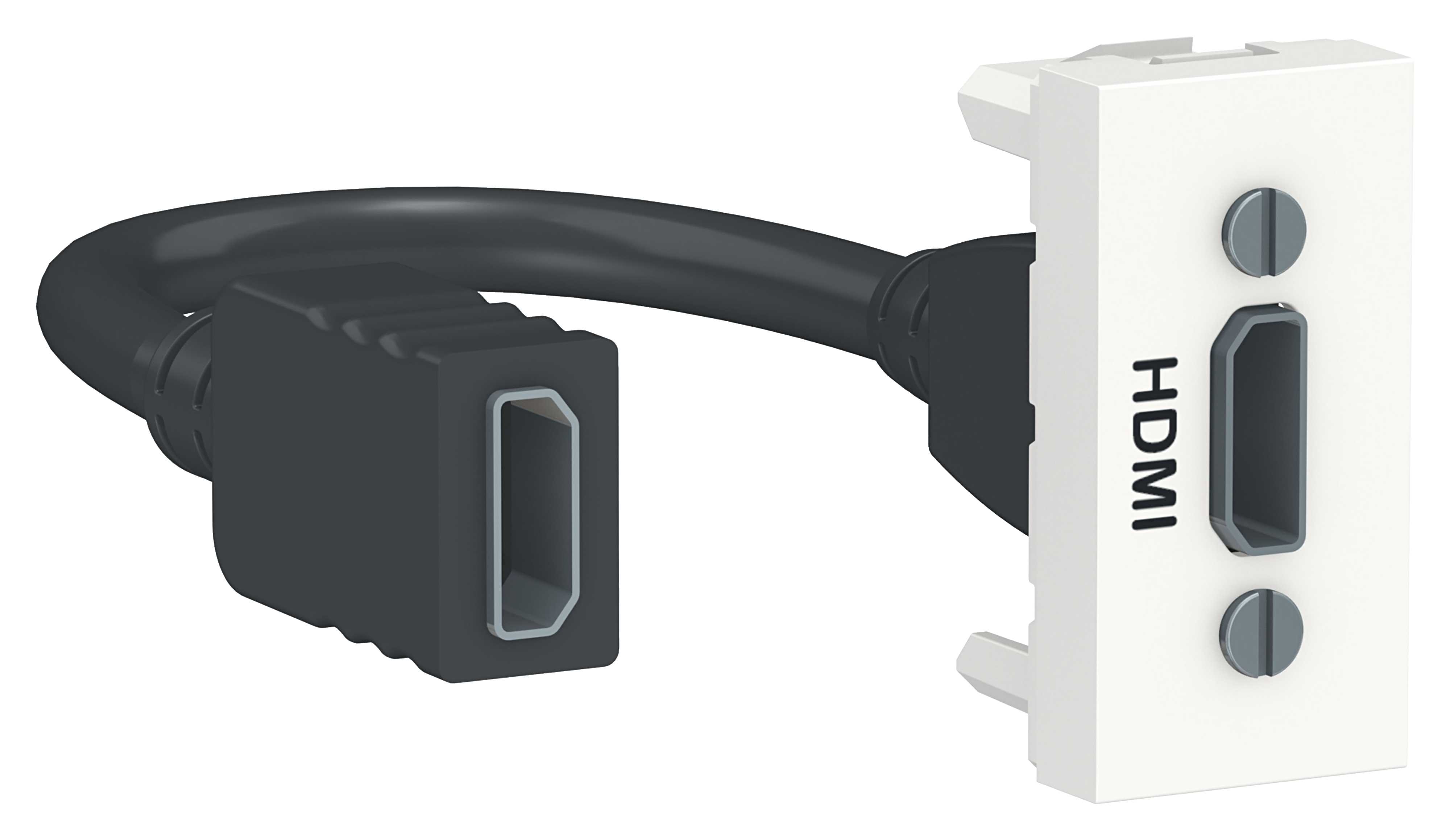 Schneider Electric - HDMI - Hvit - 1 modul