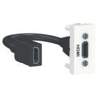 Schneider Electric - HDMI - Hvit - 1 modul