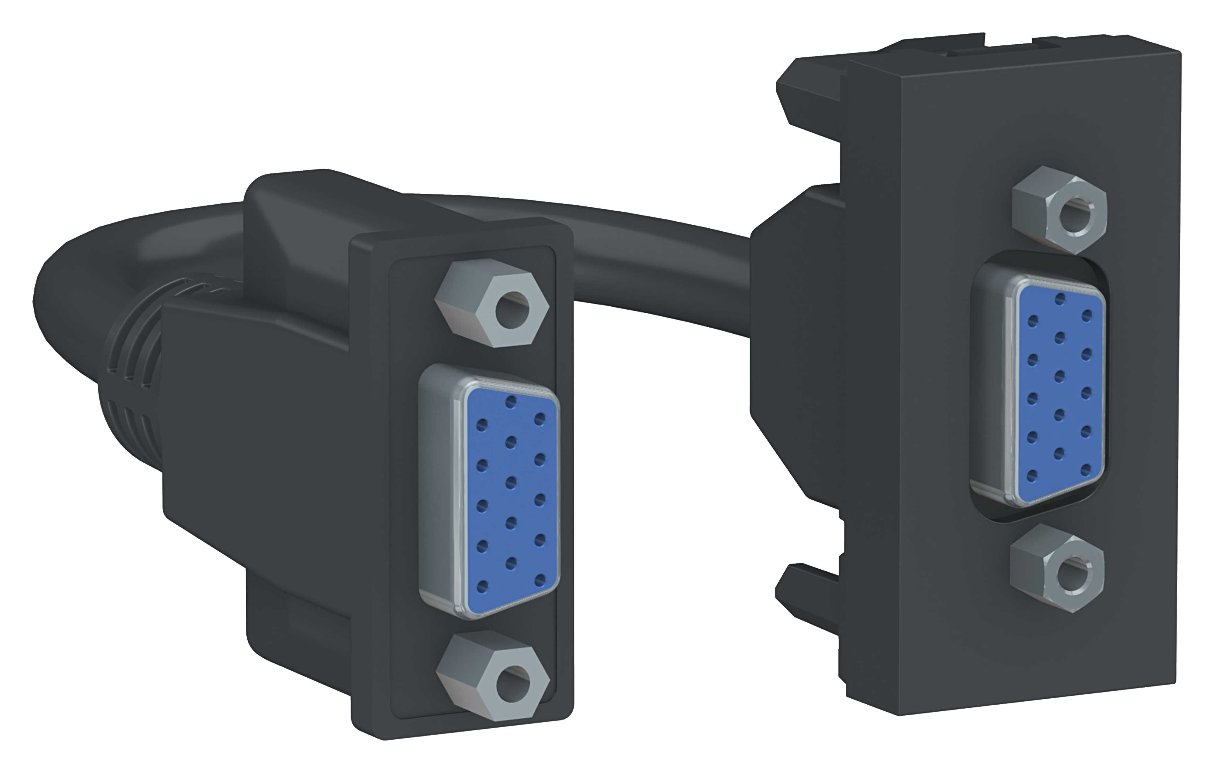 Schneider Electric - VGA - Antrasitt VGA - Antrasitt - 1 modul