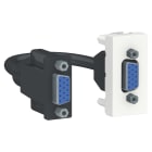 Schneider Electric - VGA - Hvit - 1 modul
