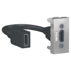 Schneider Electric - HDMI - Aluminium - 1 modul