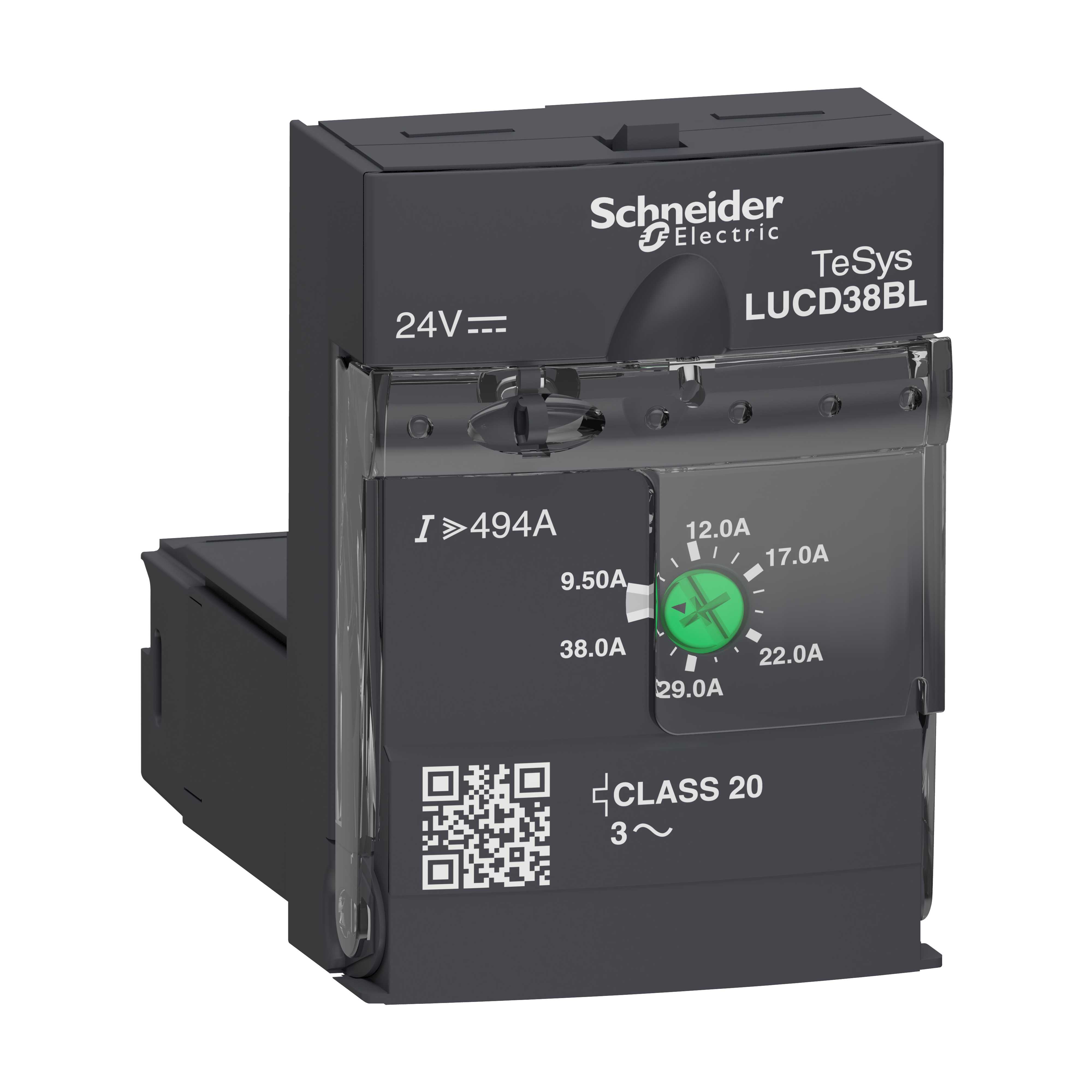 Schneider Electric - Vern U avansert kontrollenhet 9,5-38A 24VDC