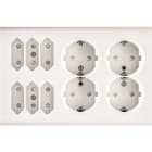 SG Armaturen - STIKK PV 4+6 EURO M/J HVIT