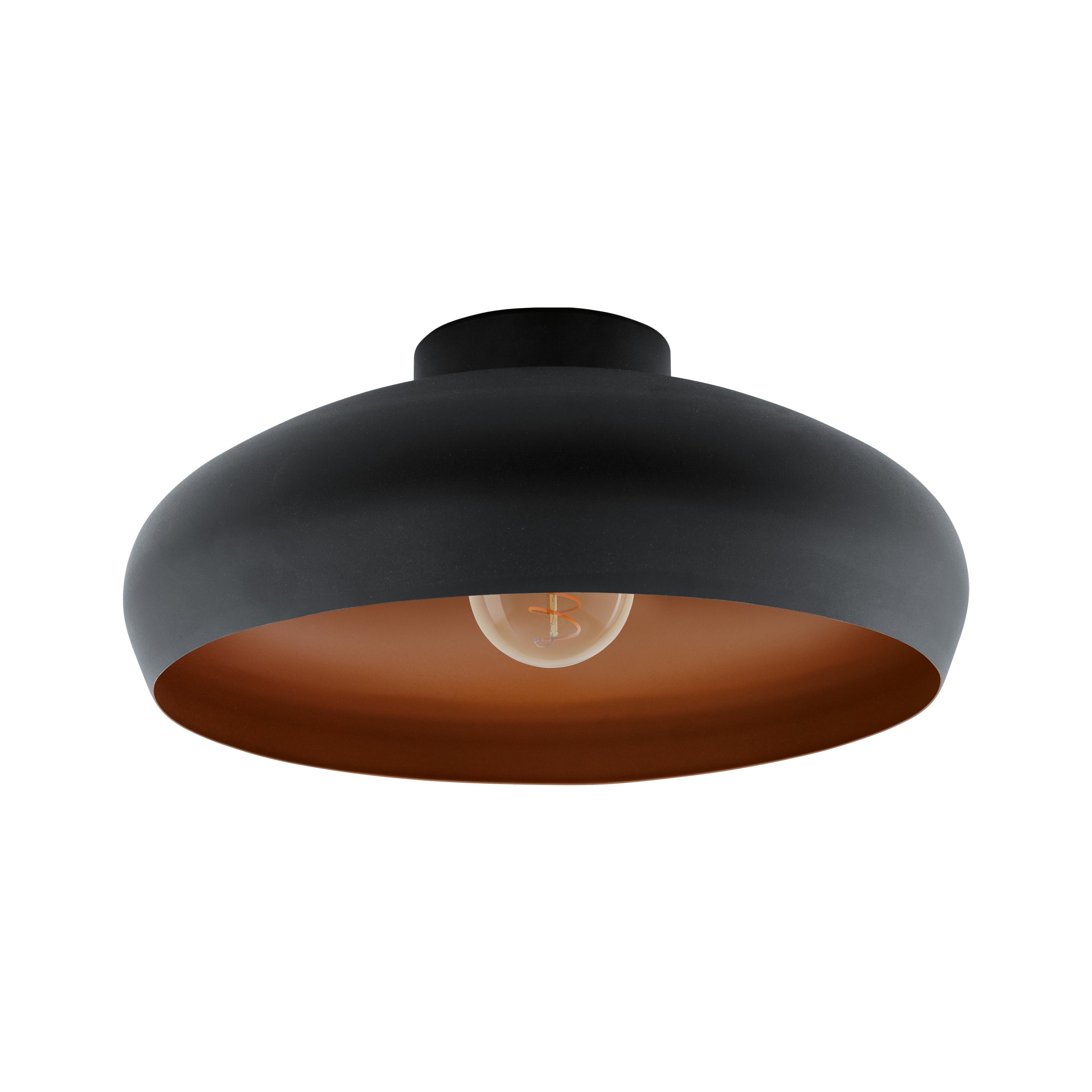 Elektro-Armatur - MOGANO TAK SORT/KOBBER 60W E27 Ø40CM TAKLAMPE 94547
