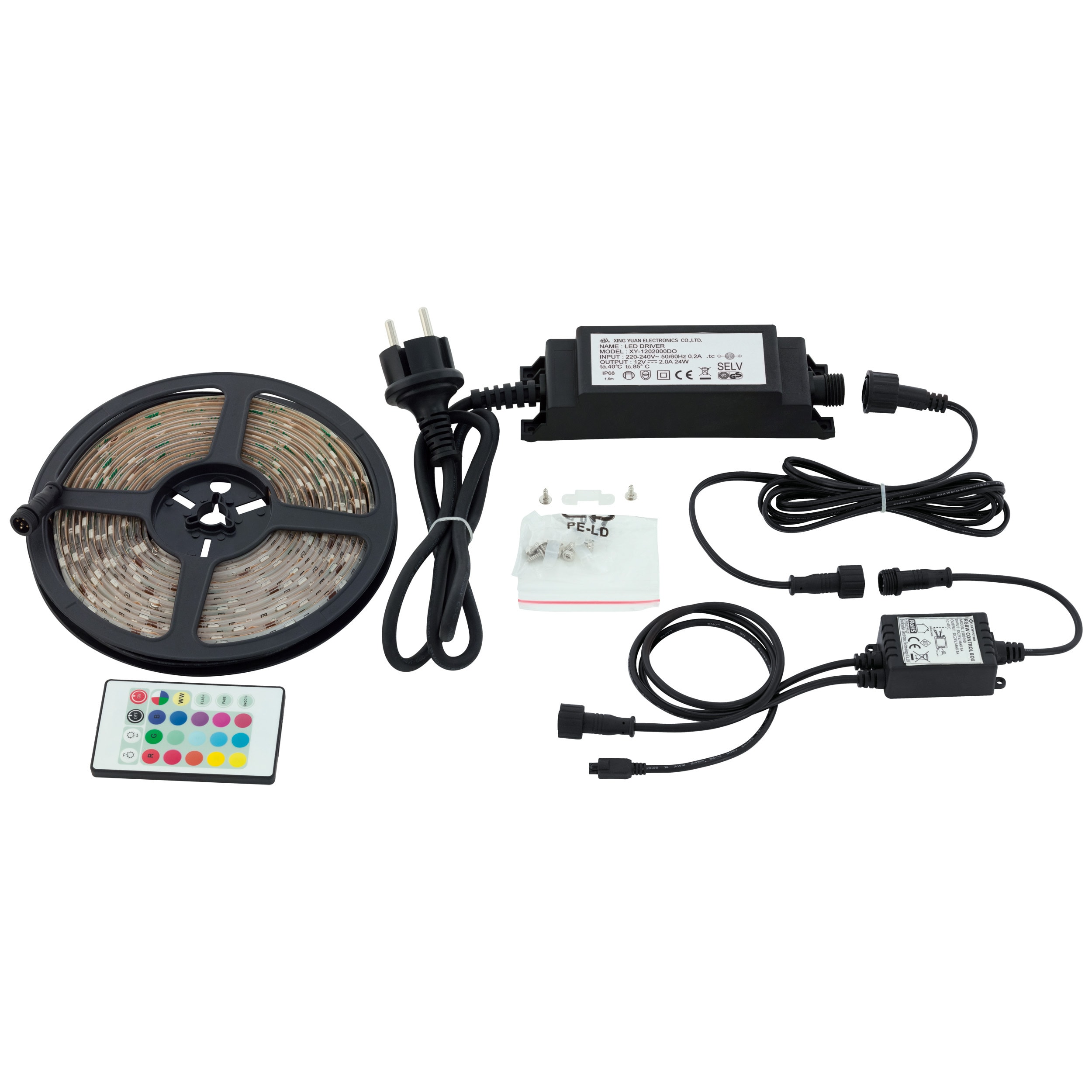 Elektro-Armatur - LEDSTRIPE KIT 5M RGBW IP44 FJ.KONTROLL 97931