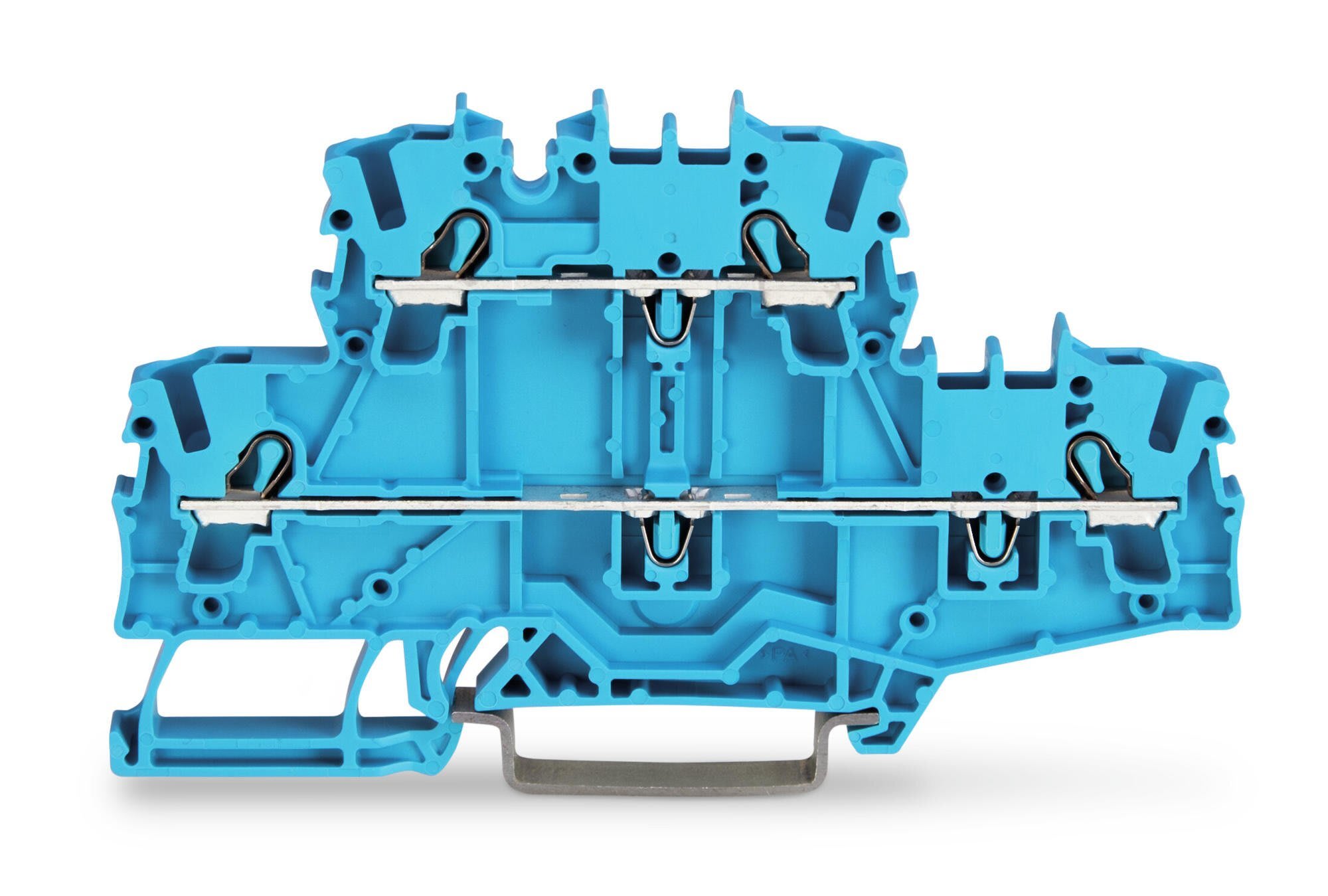 WAGO - Toetasjes rekkeklemme;Gjennom-/gjennom rekkeklemme;N/N;blå