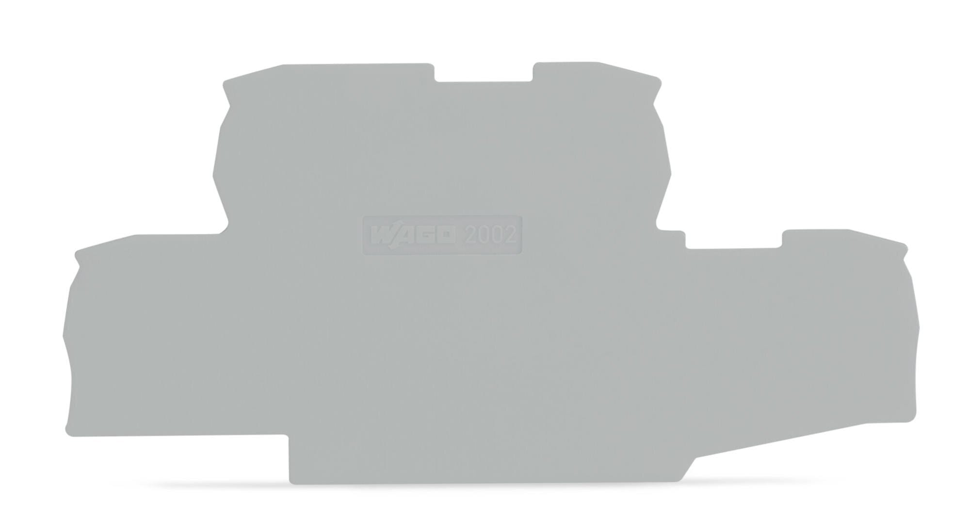 WAGO - Endeplate;0,8 mm tykk;grå