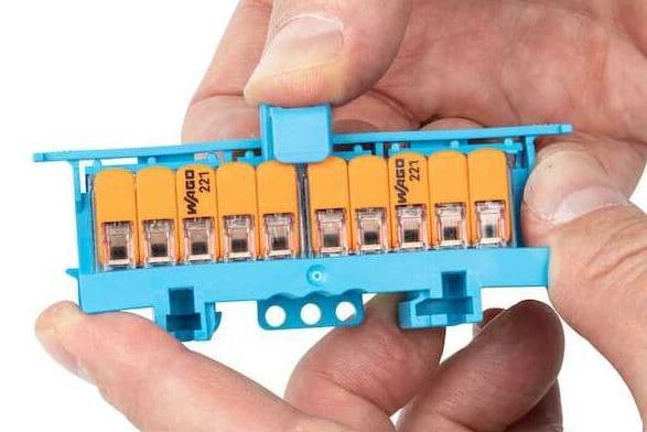 WAGO - Lask;for conductor entry;2-veis;blå