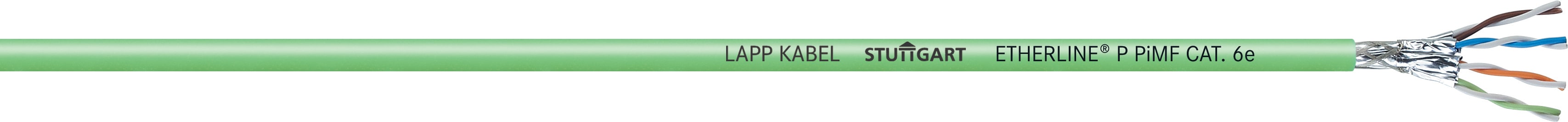 Lapp Norway - ETHERLINE Cat. 6A P 4x2x22/1 AWG, grønn RAL6018