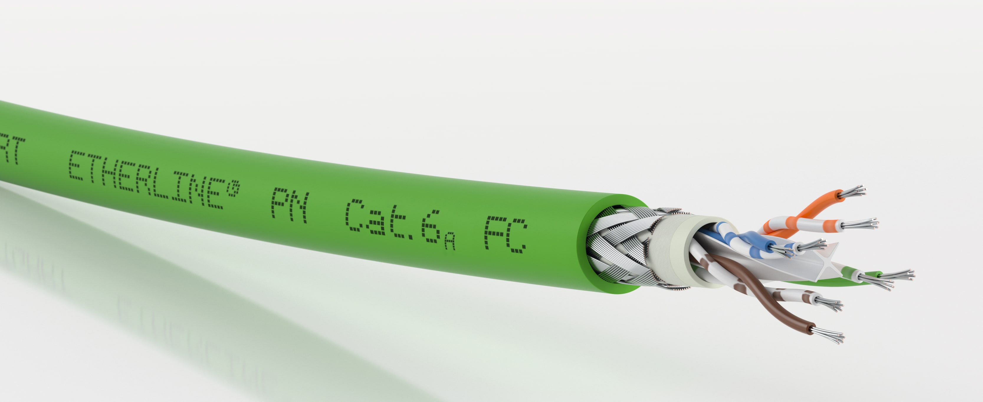 Lapp Norway - ETHERLINE PN CAT.6A FRNC FLEX FC  4x2x23/7 AWG grønn RAL 6018