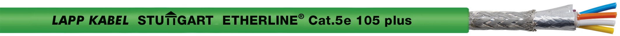 Lapp Norway - ETHERLINE Cat.5e 105 plus 2x2x22/7 AWG, grønn RAL 6018