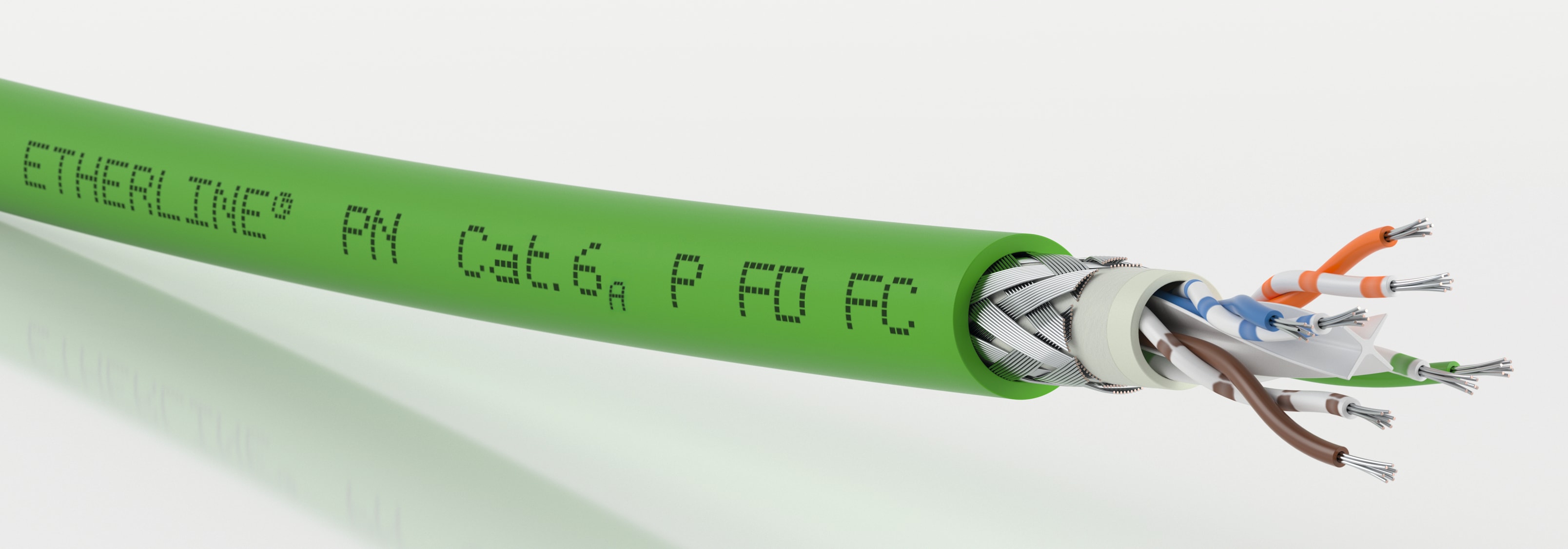 Lapp Norway - ETHERLINE PN CAT.6A Y FD 2x2x24/7AWG,  grønn RAL 6018