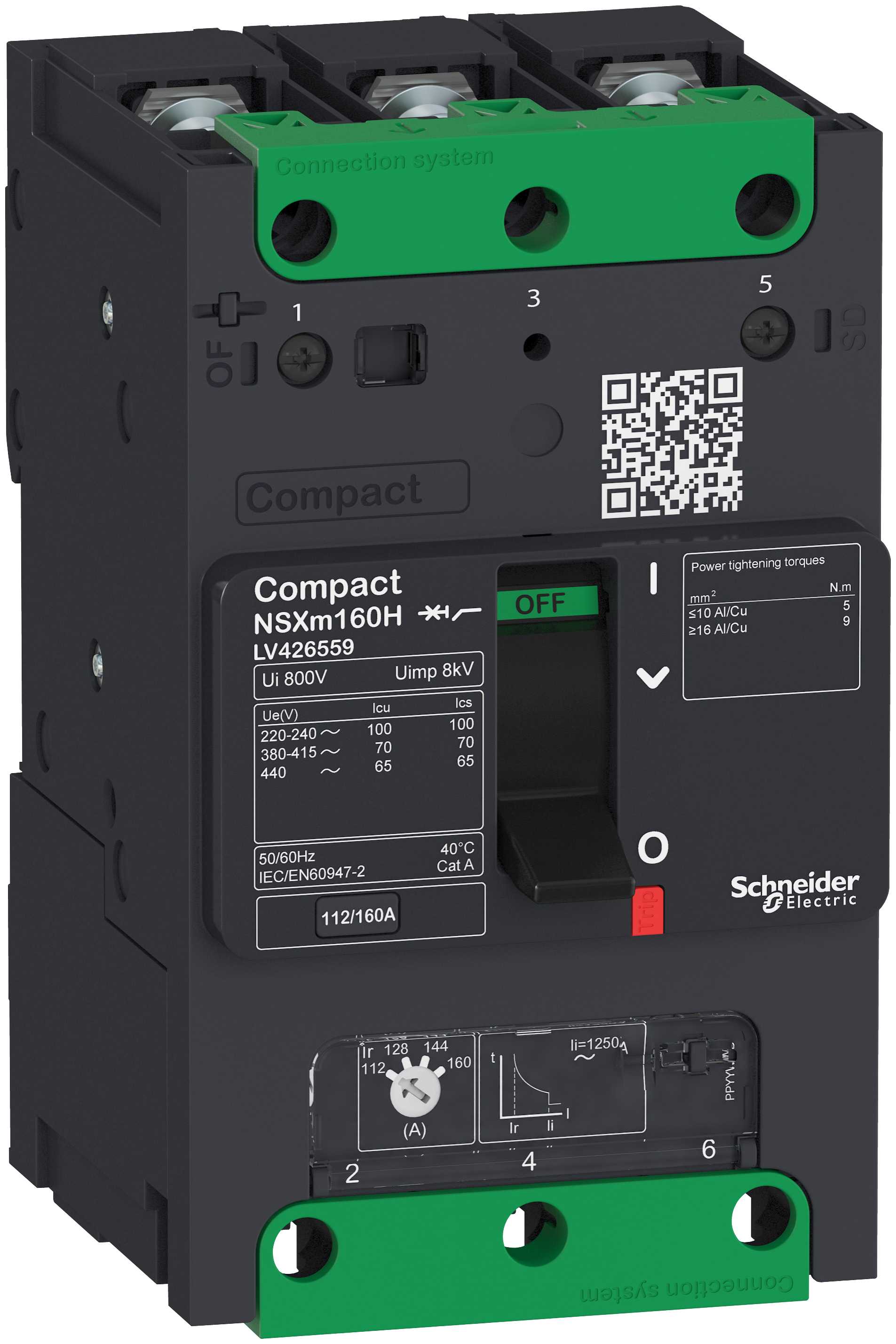Schneider Electric - ComPact NSXm H TM16D 3p bolt