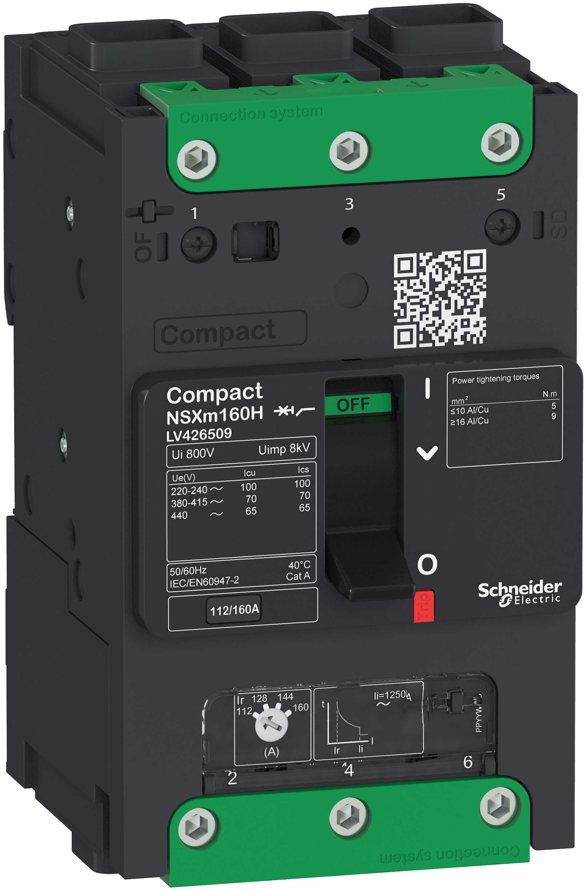 Schneider Electric - ComPact NSXm N TM160D 3p Elink