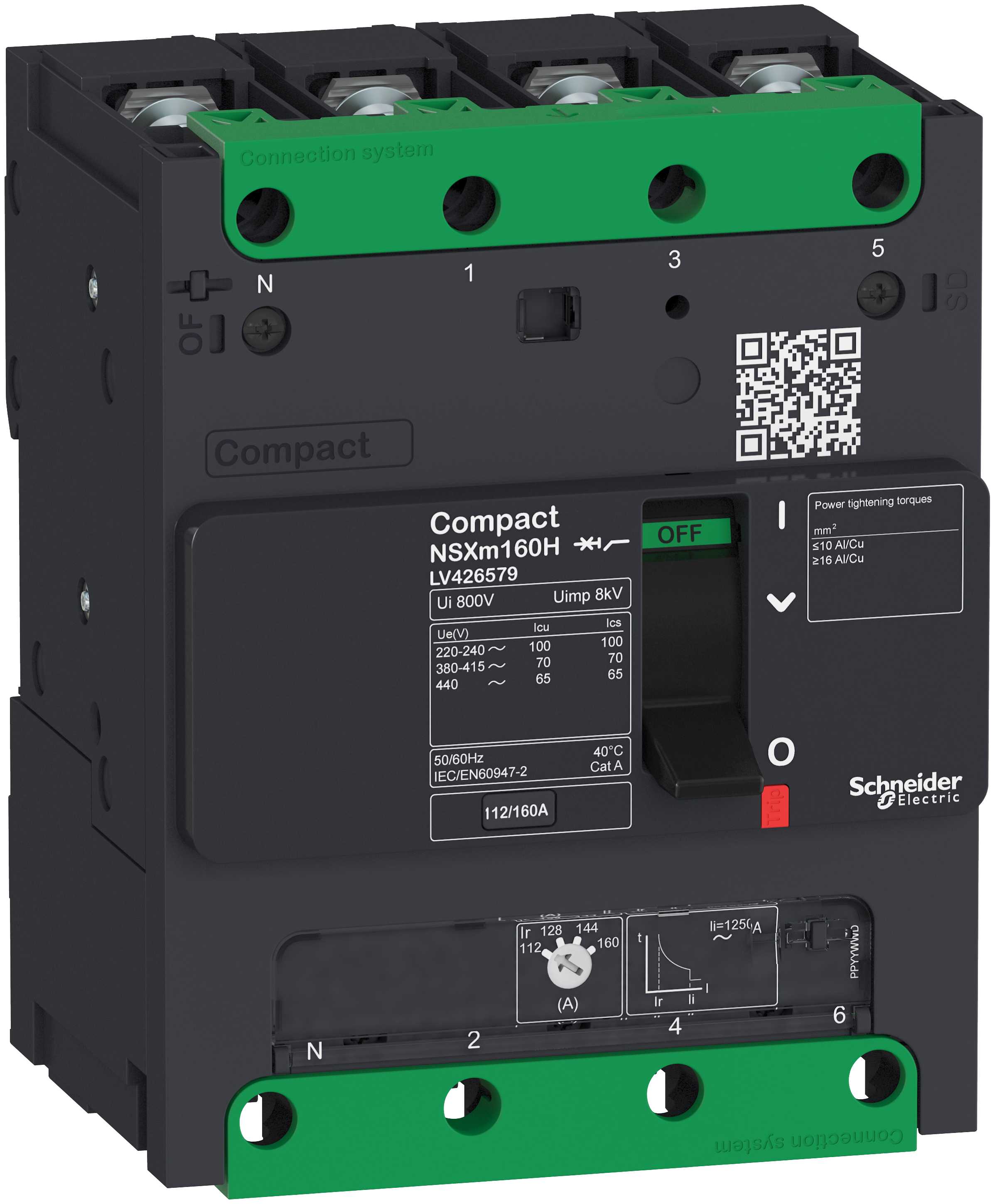 Schneider Electric - ComPact NSXm N TM25D 4p bolt