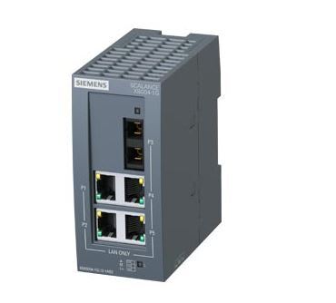 Siemens - SCALANCE XB004-1LDG; 4 x 10/100/1000 Mbit/s RJ45 porter + 1 x 1000 Mbit/s SC-port singlemode
