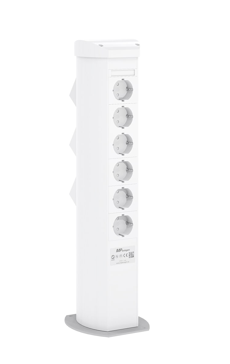 MP Bolagen - Uttakspost MP-Duo Hvit MP-U616V