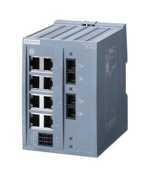 Siemens - SCALANCE XB108-2; 8 x 10/100 Mbit/s RJ45 porter + 2 x 100 Mbit/s SC-port multimode